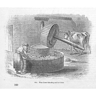 CAIRO Feinkalkschleifmühle - Antikdruck 1851