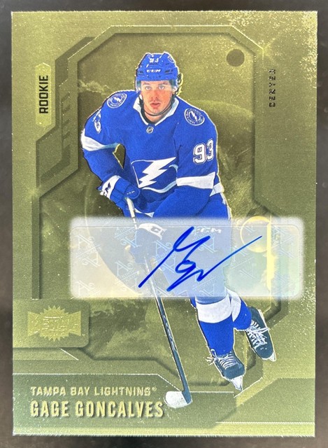 2024-25 Upper Deck Skybox Metal Universe Gage Goncalves Auto Gold Rookie RC #1/1