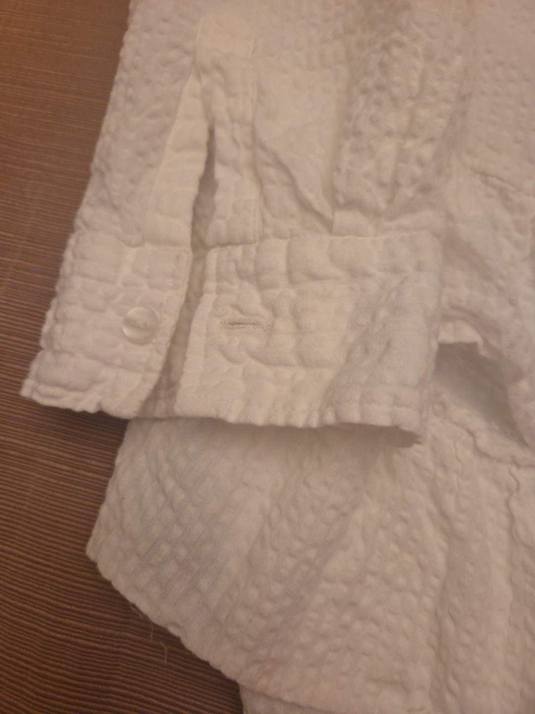 Soft Surroundings White Ruffled Button Up Plus Si… - image 4