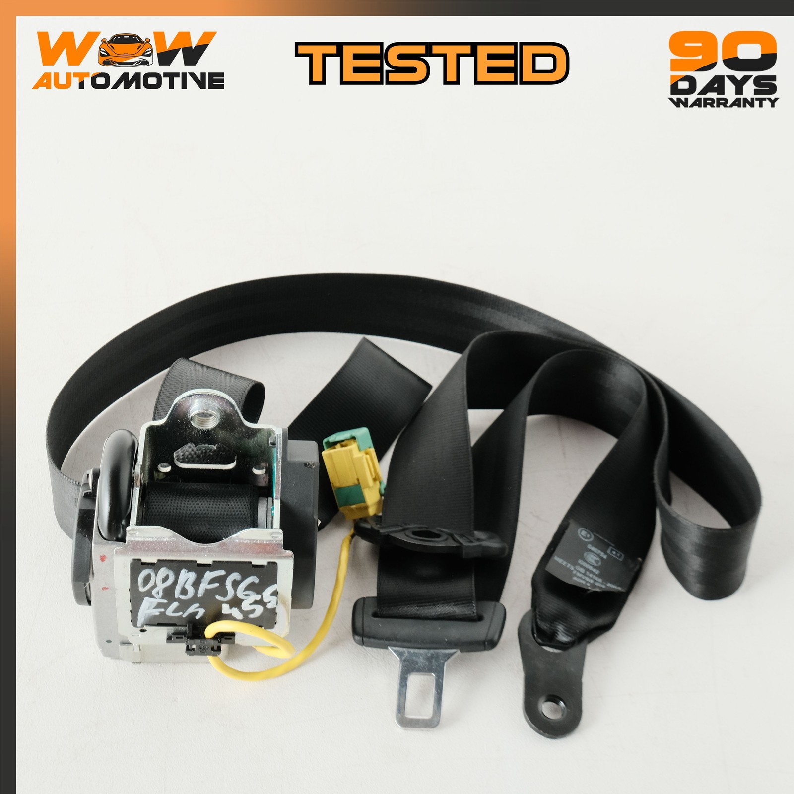 06-13 BENTLEY CONTINENTAL FLYING SPUR FRONT LEFT THREE POINT SAFETY SEAT BELT OE