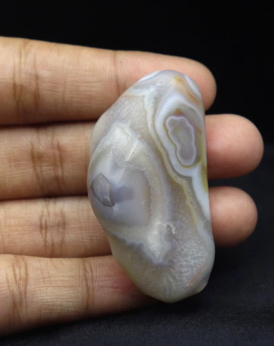 Rare Botswana Agate Tumbled Specimen Large Polished Natural Stone Home Decor