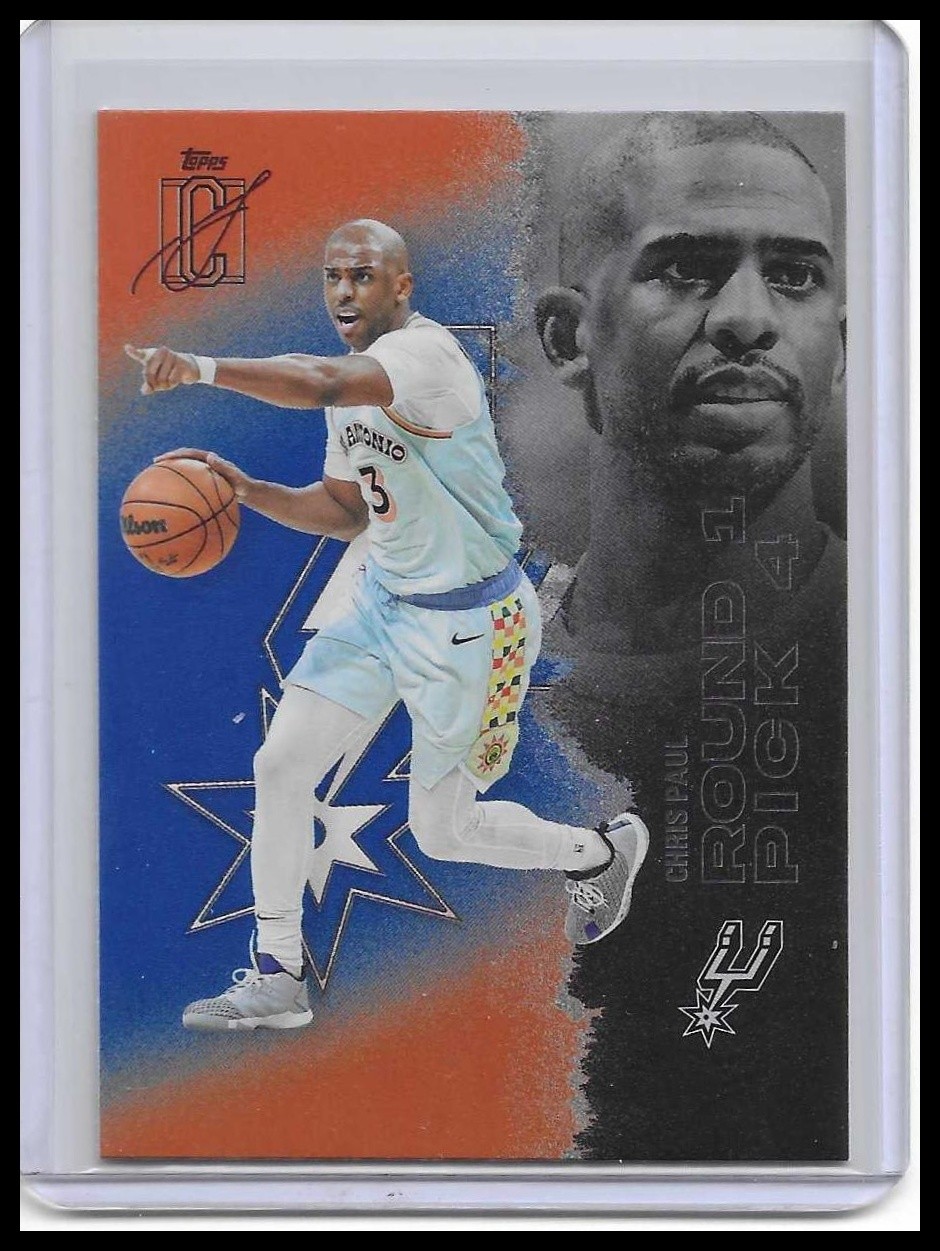 2025-26 Topps Signature Class #2 Chris Paul Blue & Orange