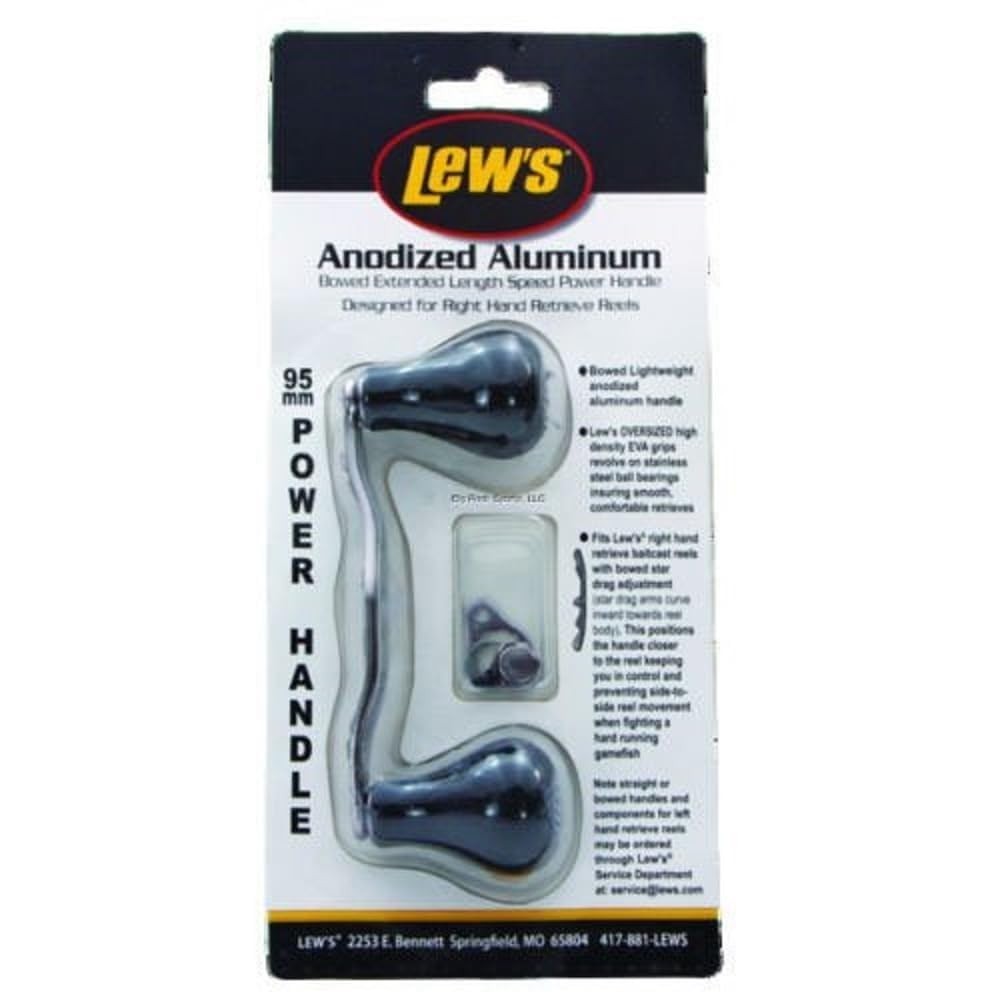 Lews Double Power Handle - Enhance Grip & Control for Fishing Reels