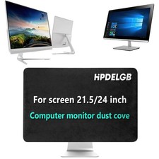 Computer monitor dust cover black for screen 21.5/24 inch or for All in LCD T...