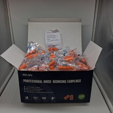 GOL-SIV Foam Ear Plugs 200 Pairs NRR 33dB Individually Wrapped Noise Reduction