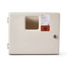 McKesson Prevent Sharps Collector Wall Cabinet Locking Wall Mount 5 Quart 1 Ct