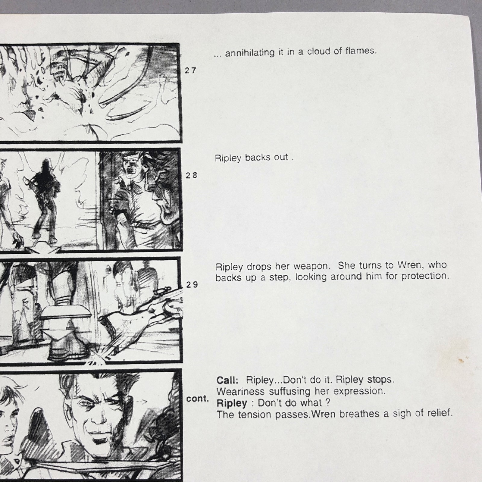 Image 9 of Alien: Resurrection - Production Used Storyboard, Ripley Cloning Area Movie Prop