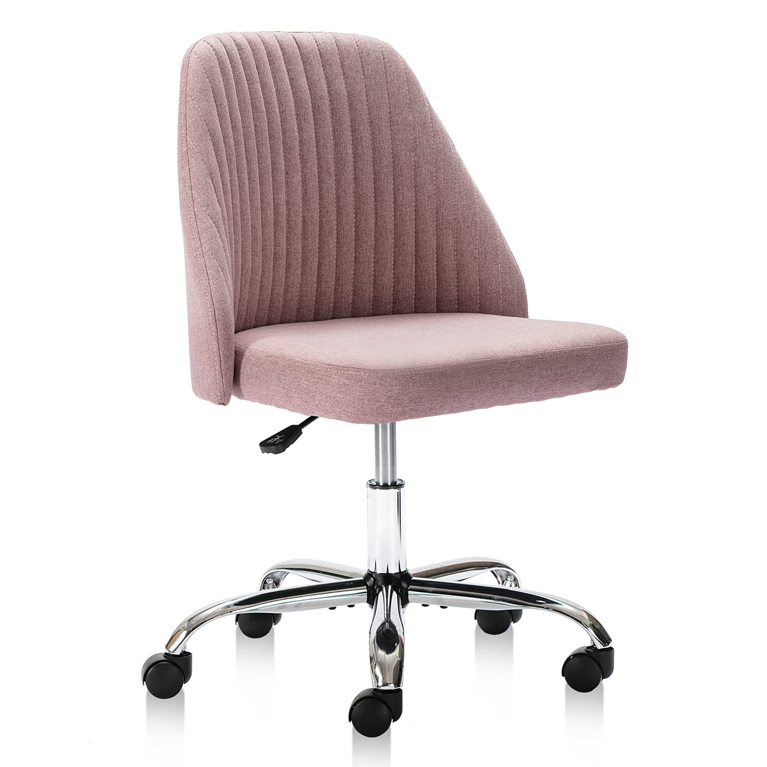 Modern Linen Fabric Swivel Task Chair for Home Office with Adjustable Height | Ergonomic Comfort
