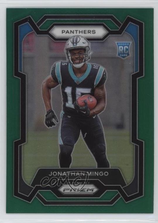 2023 Panini Prizm Rookies Green Prizm Jonathan Mingo #312 Rookie RC 12g7