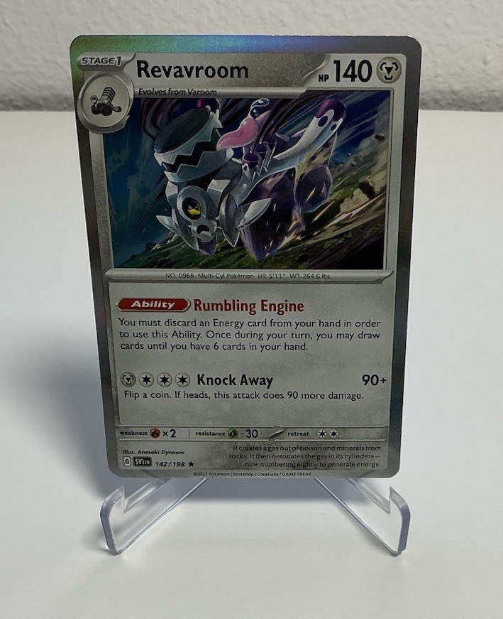 Pokemon TCG Revavroom Scarlet & Violet Base Set 142/198 Holo Rare