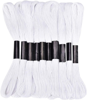 White Embroidery Floss, 24 Skeins Embroidery Thread Friendship Bracelet String