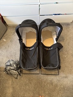 Out'n'About Double Carrycot x 2 With Bracket
