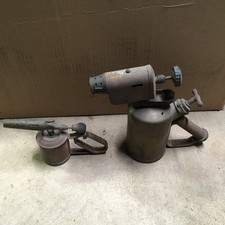 Two G. Barthel Antique German Blowtorches (Nr. 340, Stahldolomit)