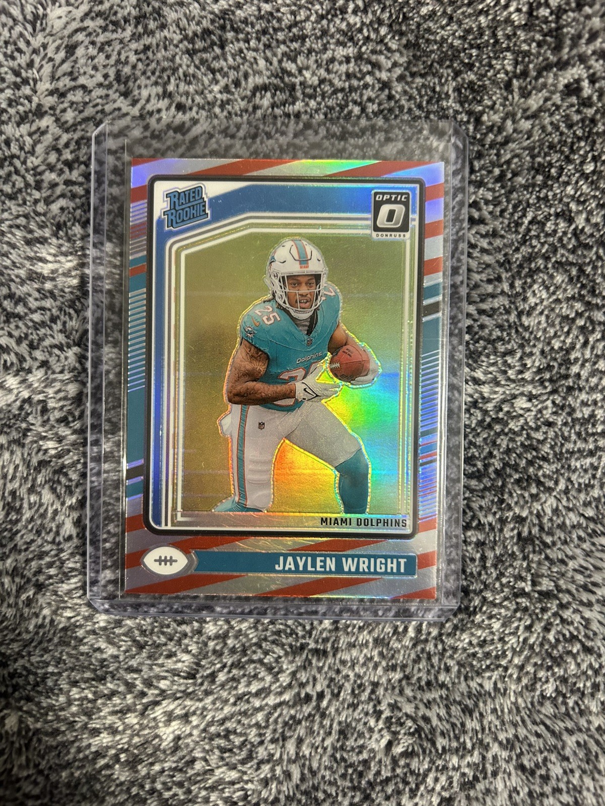 2024 Donruss Optic - Jaylen Wright #249 - Freedom Prizm - Miami Dolphins SSP