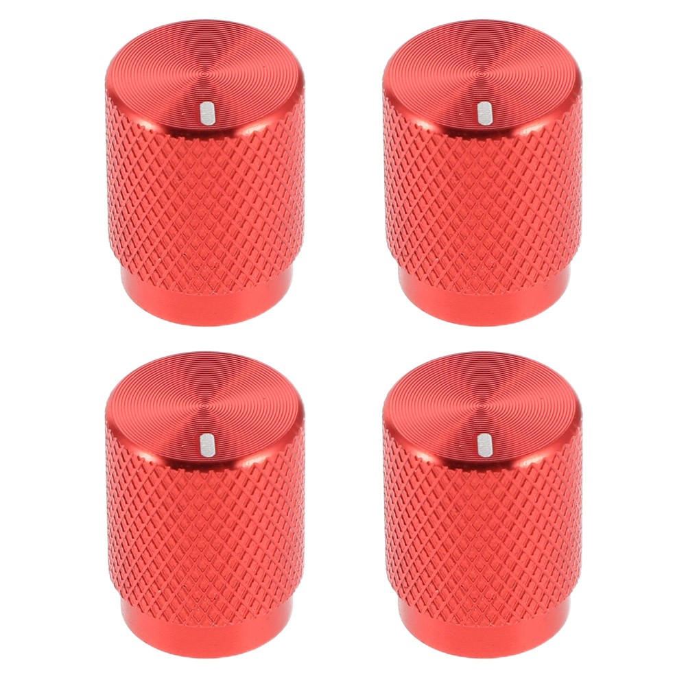 4 Pcs Aluminum Potentiometer Knob Electric Guitar Tone Replacement