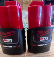 Milwaukee 48-11-2411 M12 REDLITHIUM CP Battery Pack 2-Pack Used