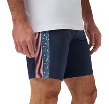 Travis Mathew Size 36 Men s Liberty Lights Swim Trunks Quick Dry Patriotic