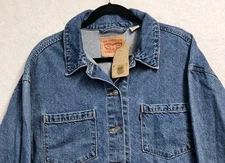 LEVI'S  Men's Large Classic Blue Denim Trucker Jean Jacket NWT