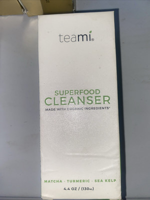Teami Blends Superfood Facial Cleanser 4.4 fl oz Matcha Turmeric Sea Kelp