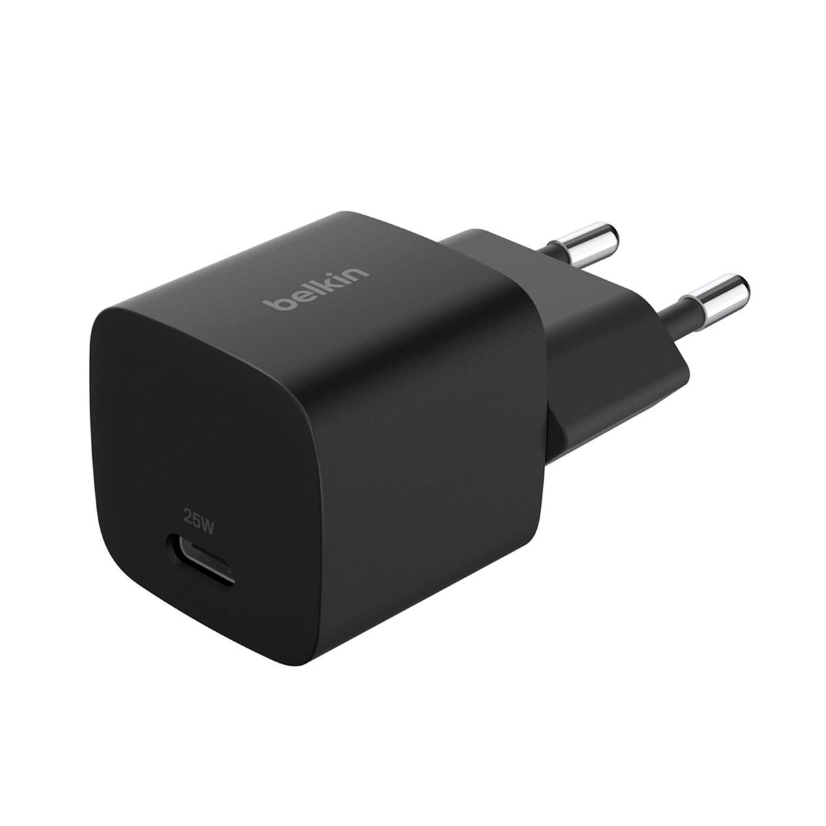 Chargeur USB-C 25W noir compact Belkin idéal pour vos voyages