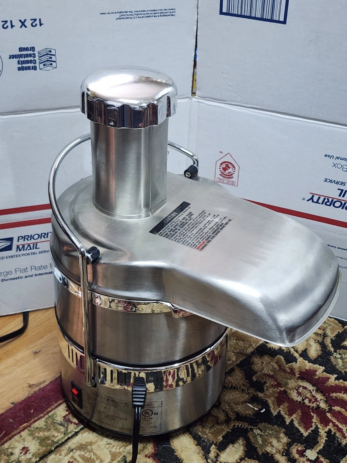 NICE JACK LALANNE'S POWER PRO JUICER E-1181 TRISTAR STAINLESS STEEL 2008 M4