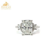 Emerald Cut Lab-Grown Diamond Engagement Ring 3.47 CTW PPJ054247 