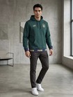 PUMA Italia Hoodie XL Kapuzenpullover Grün Gold FIGC Italien Pullover Herren Top