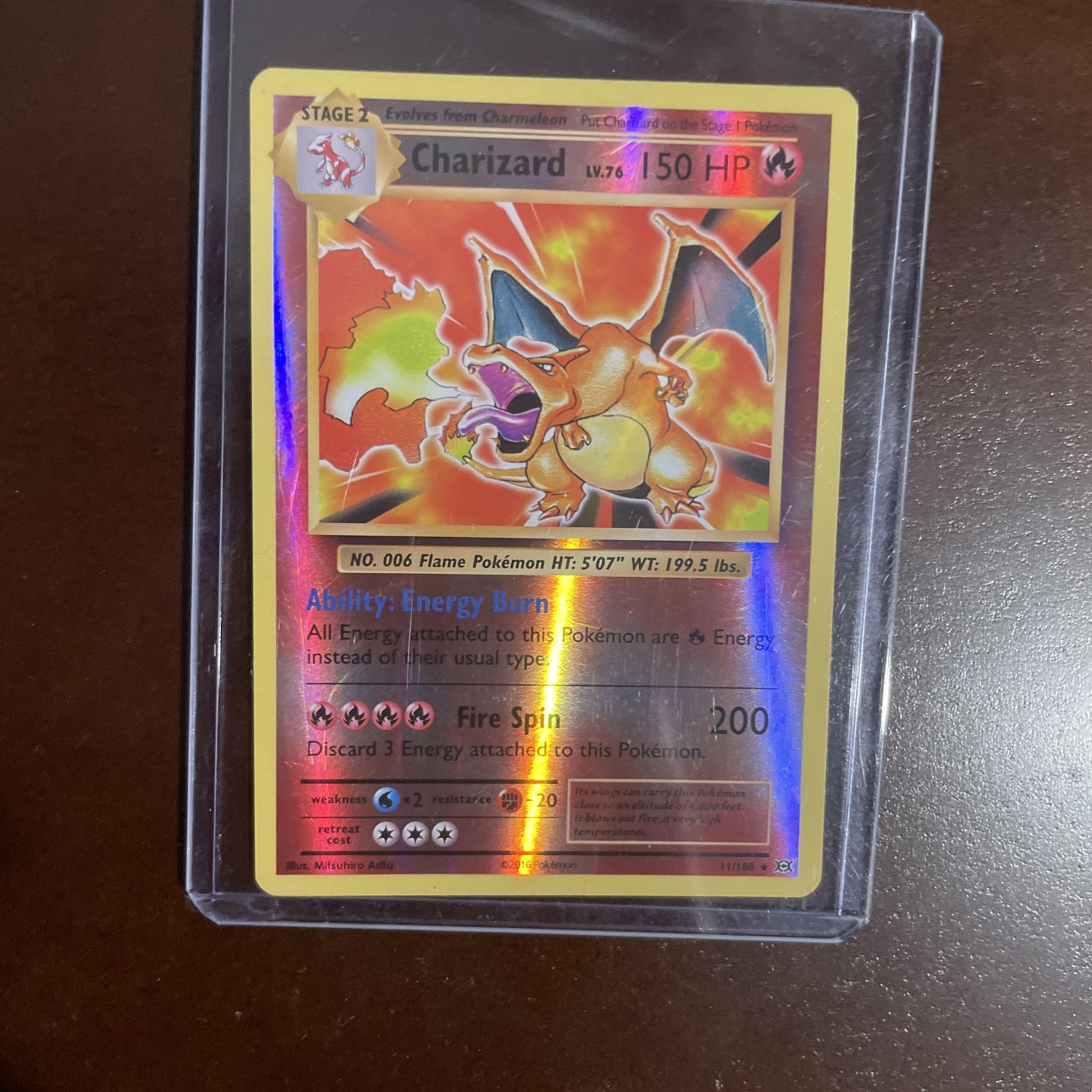 Pokémon TCG Charizard XY Evolutions Holo Rare Card 11/108 Promo 2016 NM