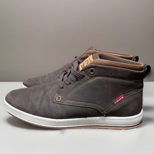 Botas Deportivas Levi's Para Hombres 9 Marrón Medio Top Cuero Sintético Informales Ropa de Calle