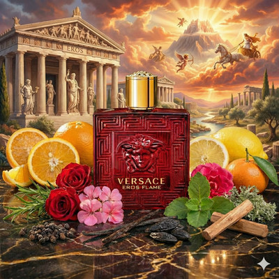 Versace Eros Flame by Gianni Versace EDP Perfume Cologne for Men 6.7 OZ/200 ML