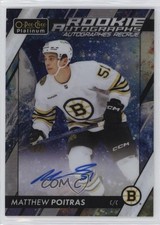 2023-24 O-Pee-Chee Platinum Rookie Cosmic 35/35 Matthew Poitras #R-PO Auto 5d9