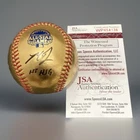 Madison Bumgarner Signed 24k Gold Baseball Auto ~ JSA COA & Ernie Clemente Ball
