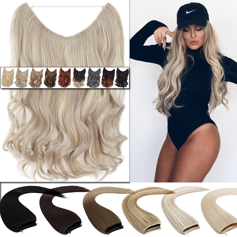 SEGO Invisible Wire Secret Headband Hair Extensions – Realistic Synthetic, Multiple Lengths & Colors 5 thumbnail image