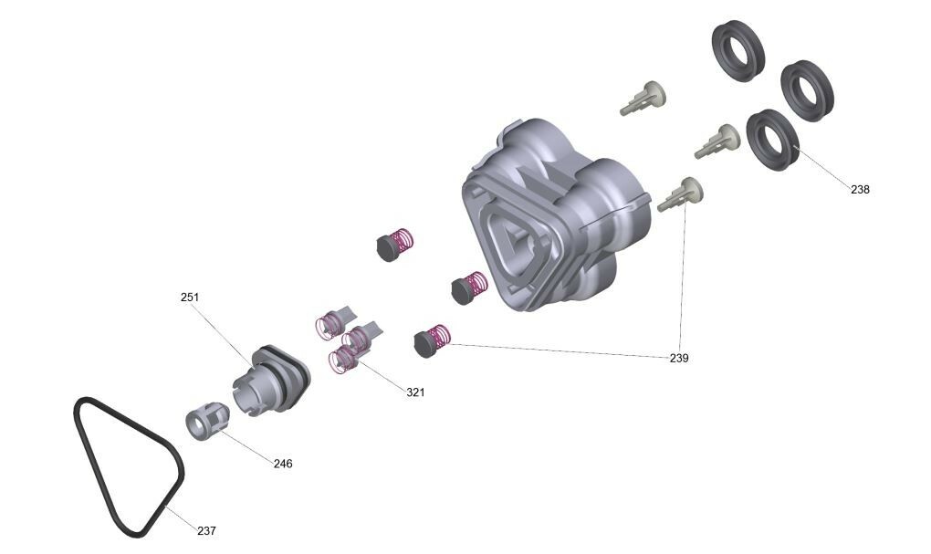 Genuine Karcher Pressure Washer K3 K4 Cylinder Head Spare Pump Set 9.