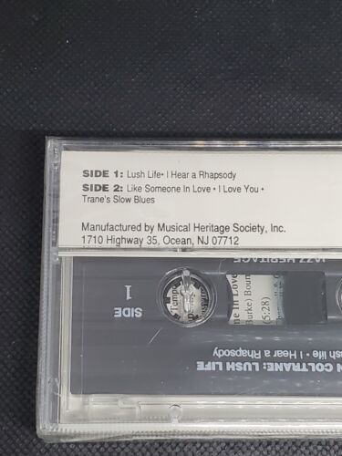 John Coltrane Lush Life 1987 Cassette Reissue Jazz Heritage USA - Picture 7 of 10