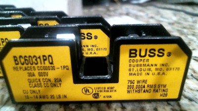 BUSSMANN BC6031PQ BUSS TRON FUSE BLOCKS - FREE SHIPPING