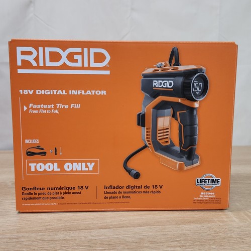 Ridgid 18V Digital Inflator Cordless Air Compressor LED Digital Air