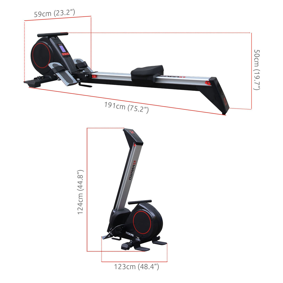 viavito rokai rowing machine