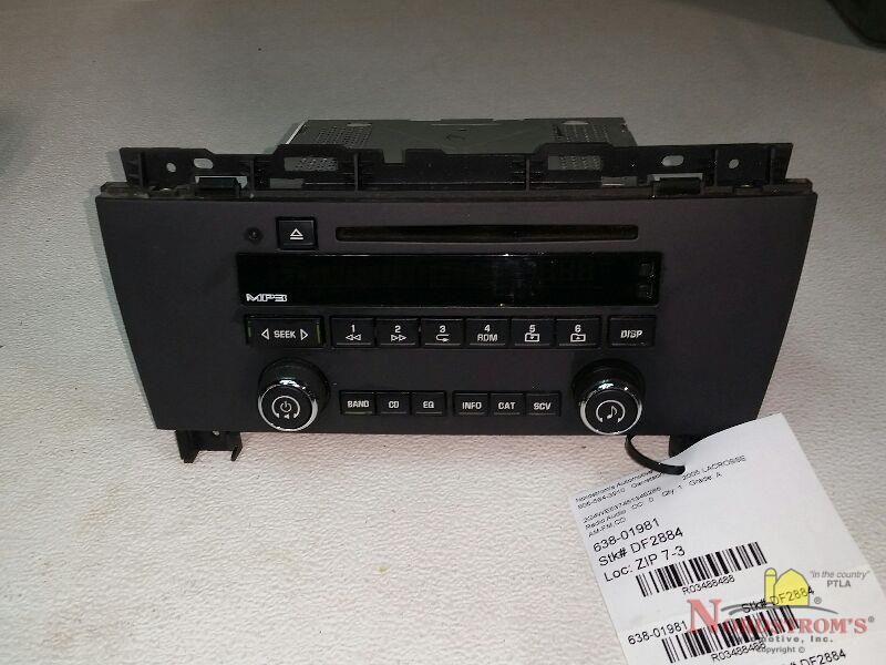 2005 Buick Lacrosse Radio Used 2005 BUICK LACROSSE KX14510 Knox Auto