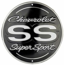 USA XXL US Schild Chevrolet Super Sport SS Durchmesser ca. 60 cm Chevy 