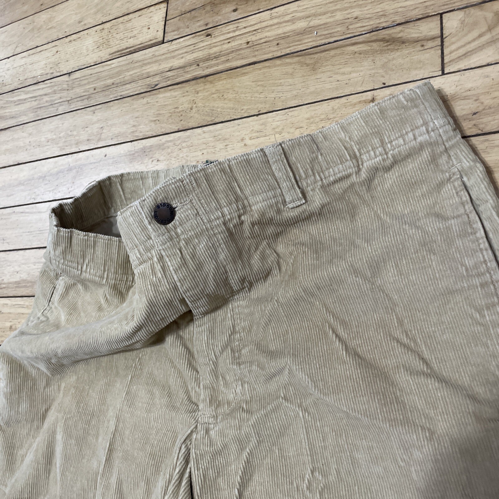 SCANDIA WOODS Corduroy Pants Men 34M Brown Western Preppy Cords Retro 90s 35x27