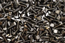 (200) Square Head 5/16-18 x 1 Bolts Unplated A307 1/2" Sq