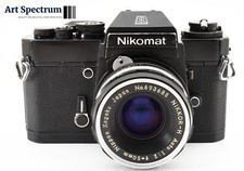  N Mint Nikon Nikomat EL Black  Nikkor-H Auto 50mm f2 Standard Prime Lens SLR