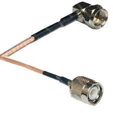 RG316 F MALE ANGLE to TNC MALE RF Cable Rapid-SHIP LOT