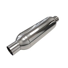 Universal Turbine Muffler 3.0 Inletoutlet 26 Oal 6 Body Stainless Steel