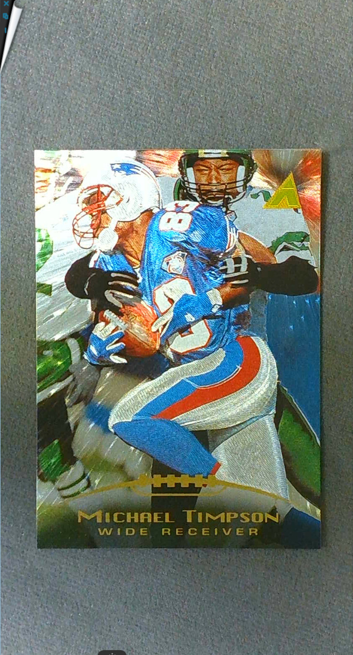 1995 Pinnacle Trophy Collection #184 Michael Timpson Patriots