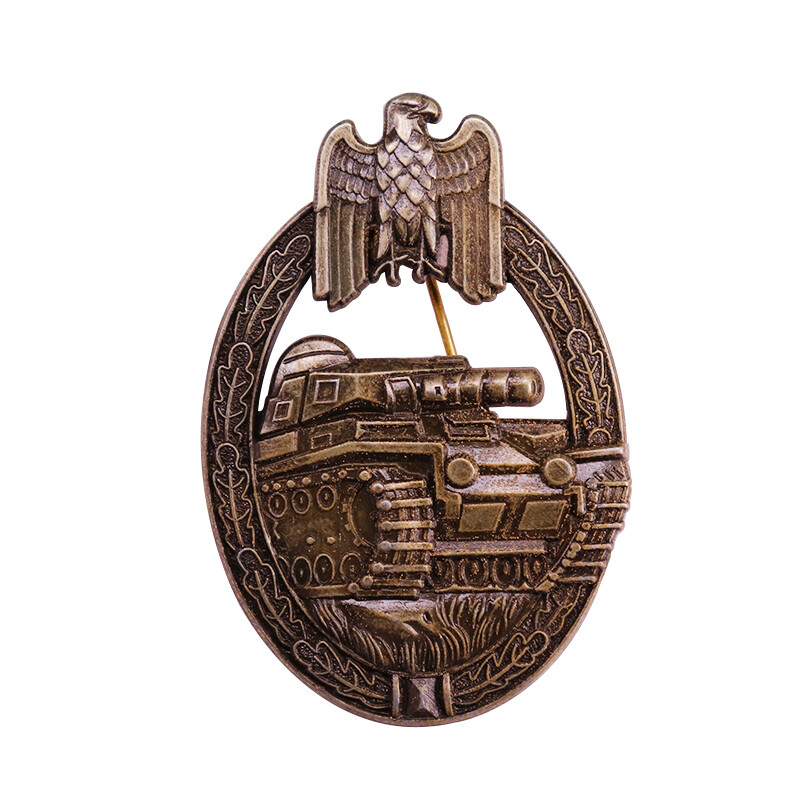 WWII German Army Military Medal Panzer Assault Silver Badge