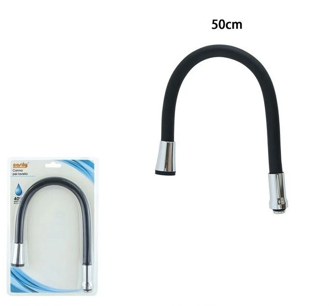 Canna Ricambio Miscelatore Rubinetto Cucina Flessibile Nero dfh