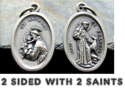 0.9 St. Anthony Round Sterling Silver Medal