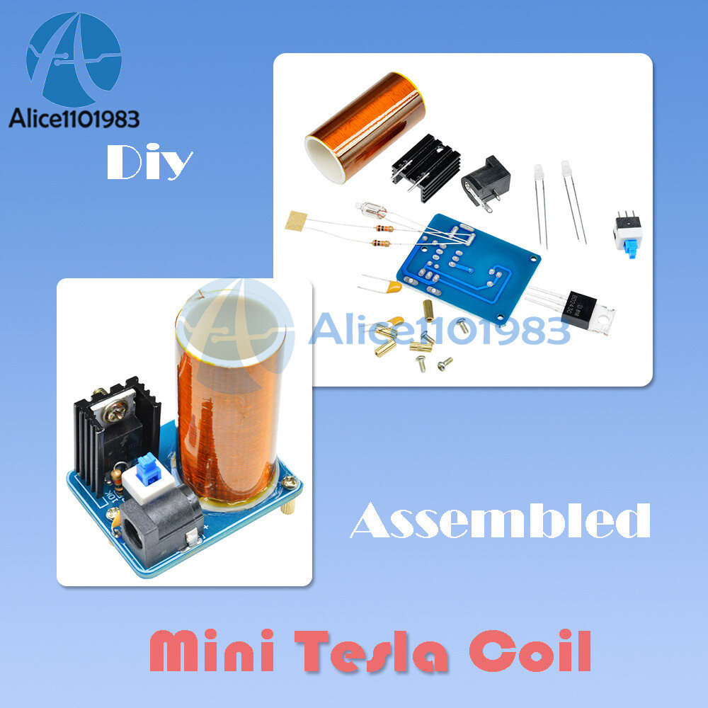 BD243 Mini Bobina Di Tesla Kit Puntelli Magici FAI DA TE Parti Di - Foto 11